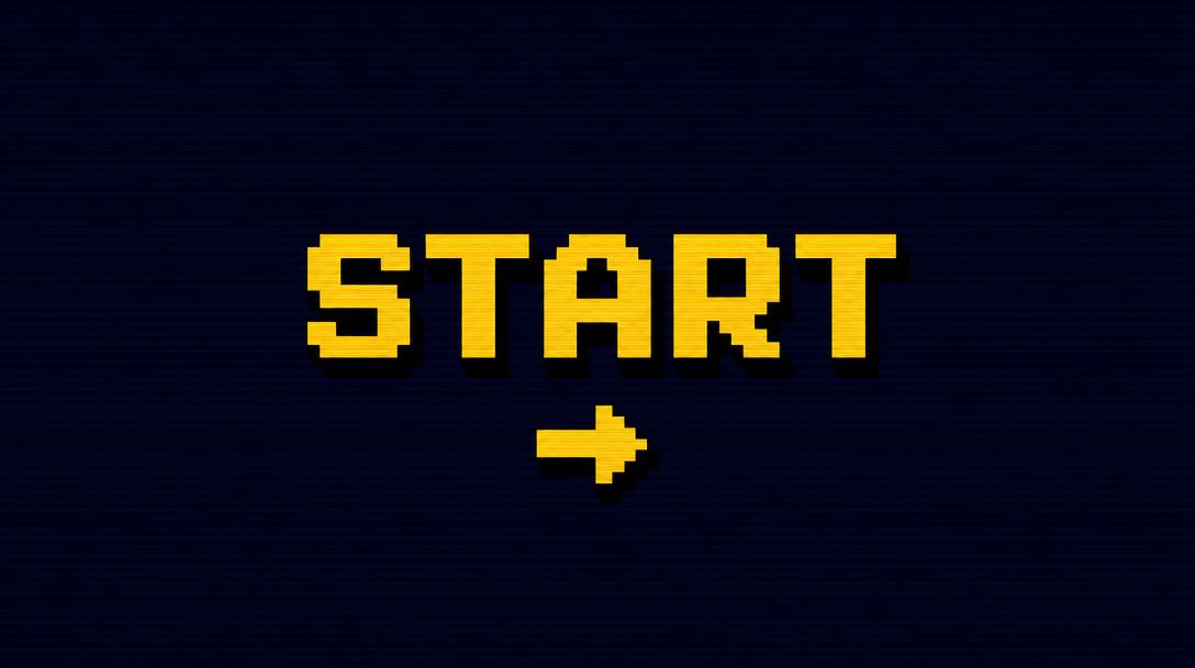 Pixel-art game level thumbnail for the Level Up interactive article
